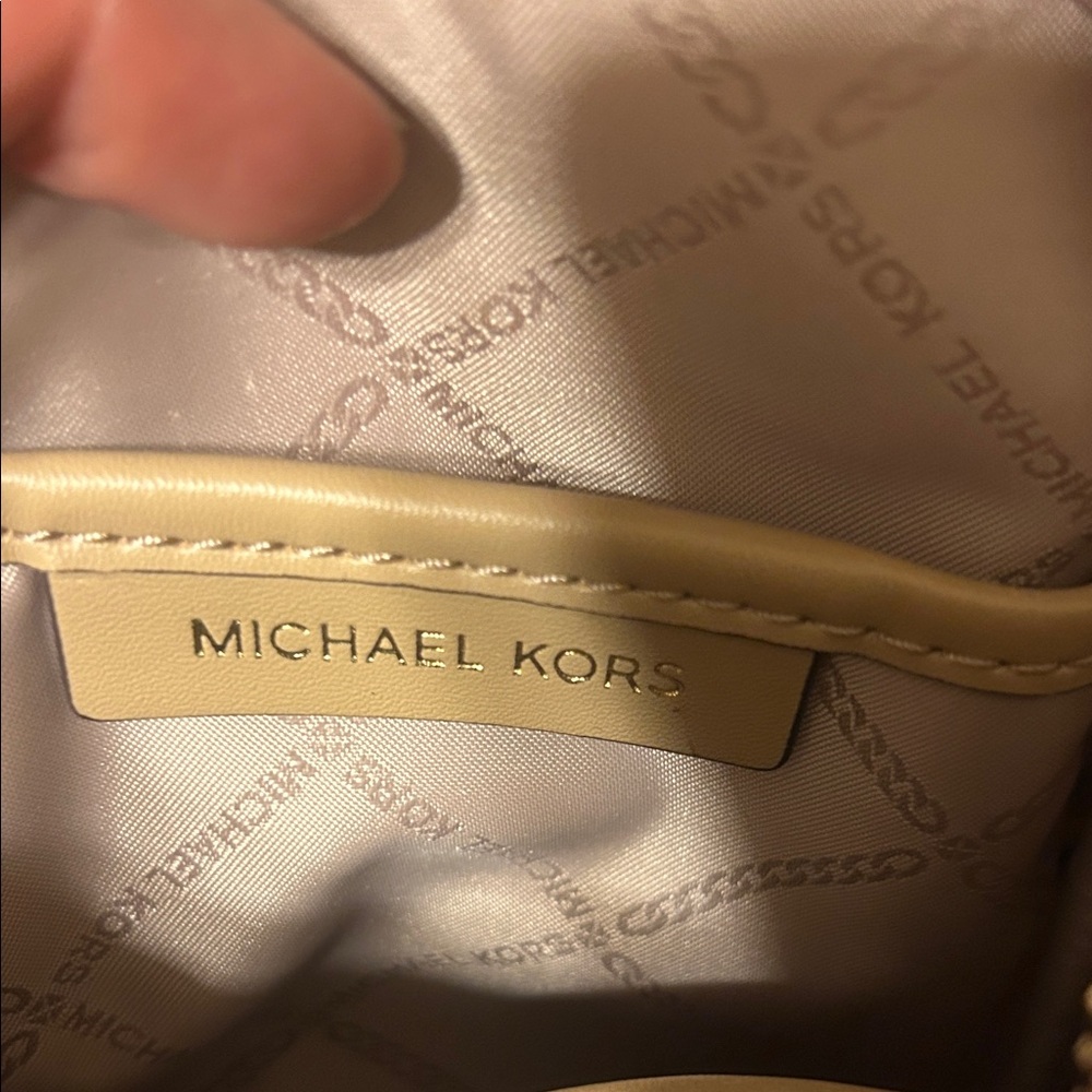 Michael Kors Beige and Yellow Women's Mini Backpack - Picture 4 of 12